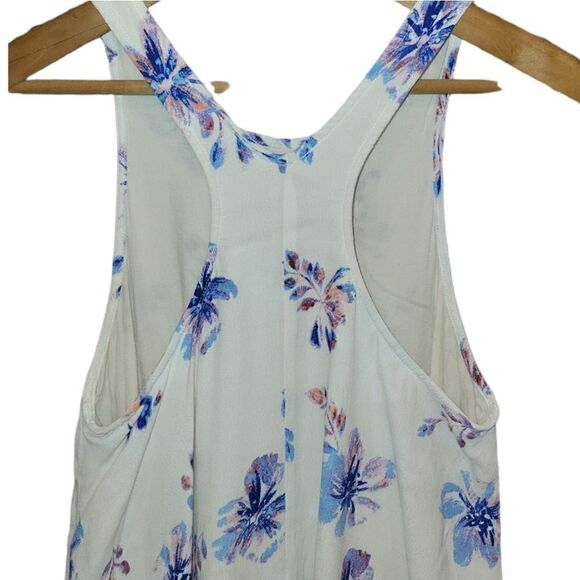 ASTR the Label Rena Racerback Dress Hibiscus Floral Swing Dress Beige/Pink XS - Picture 7 of 13